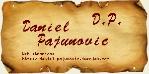 Daniel Pajunović vizit kartica